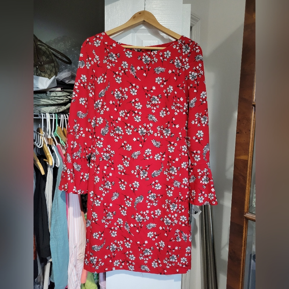 Karl Lagerfeld Red Midi Pencil Dress Casual